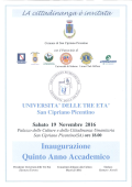 Universit delle Tre Et: Anno Accademico 2016-2017.